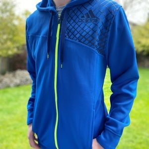 ADIDAS~LONG SLEEVE~ZIP FRONT HOODIE~LIKE NEW~MEDIUM